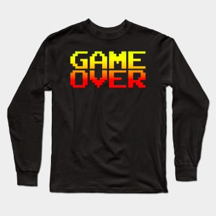 GAME OVER DESIGN VIDEOGAME Long Sleeve T-Shirt